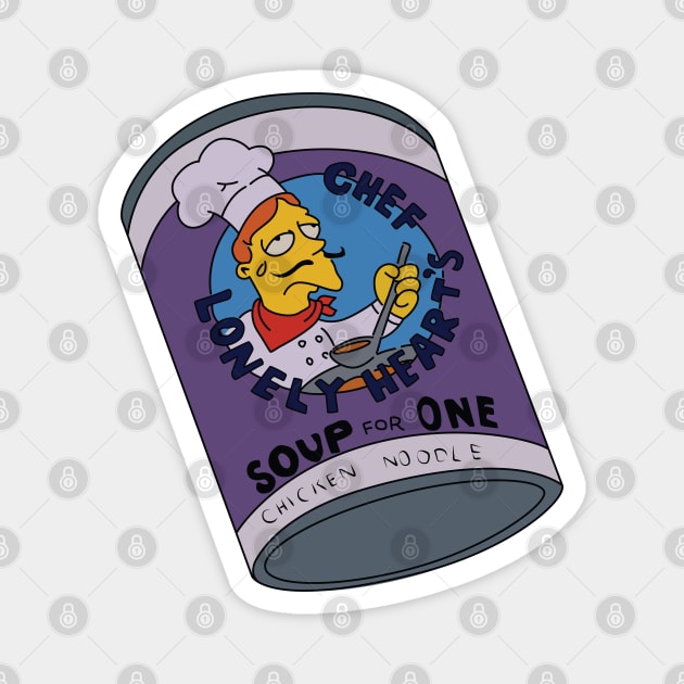 Chef Lonely Heart's Soup for One Magnet by saintpetty