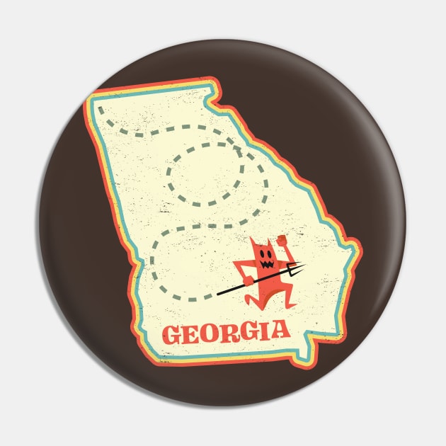 The Devil Went Down To Georgia: Country Music-Inspired Design Pin by TwistedCharm