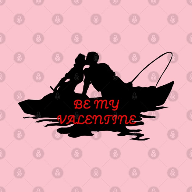 Be My Valentine While Fishing in a Boat by KeysTreasures