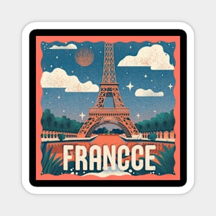 France Effil Tower Art Magnet