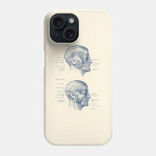 Face Muscular Diagram - Dual Side View Phone Case