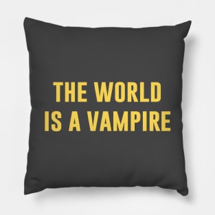 The World Is A Vampire, mustard Pillow