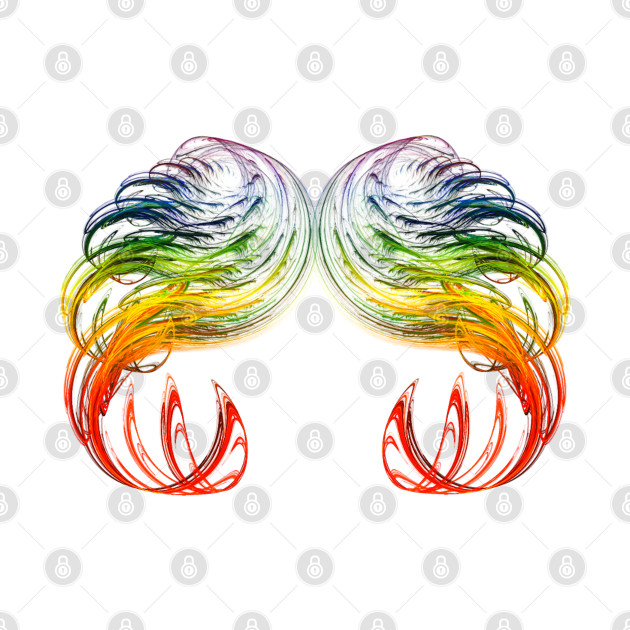 LGBTQ Gay Rainbow Wings by KZK101