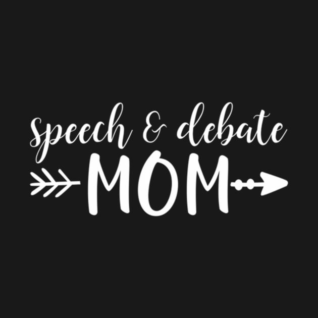 Speech Debate Mom Arrow In White Text Acn056B by theCrazyCan