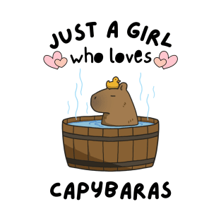 Just A Girl Who Loves Capybaras T-Shirt