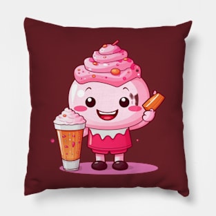 kawaii Ice cream  T-Shirt cute Candy food gilrl Pillow