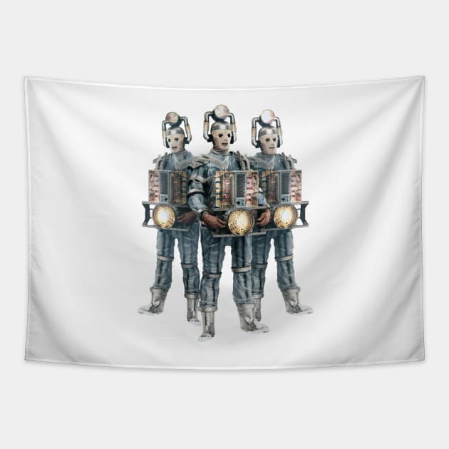 Mondan Cybermen Tapestry by Andydrewz