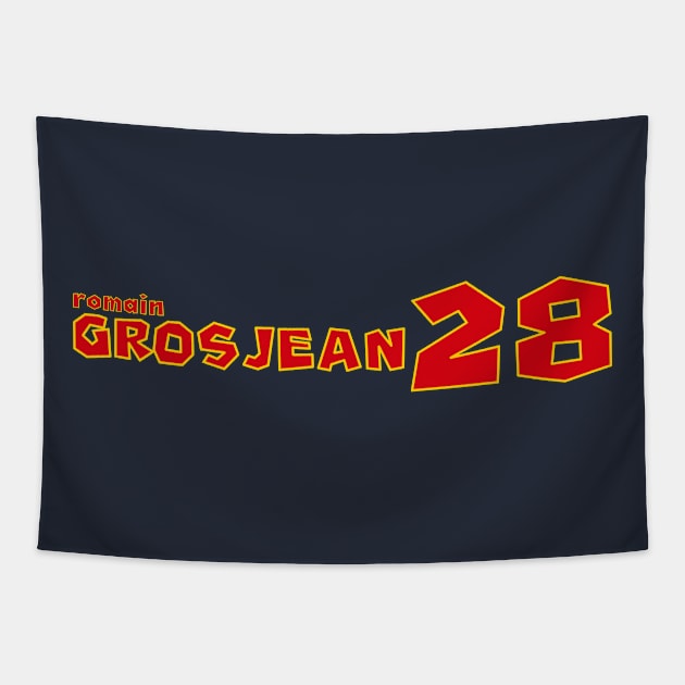 Romain Grosjean '23 Tapestry by SteamboatJoe