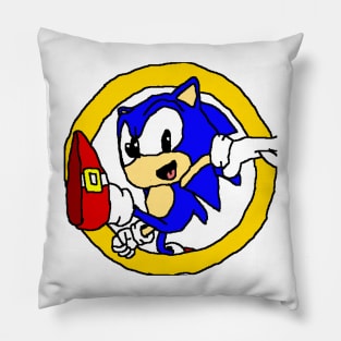 Classic sonic icon Pillow