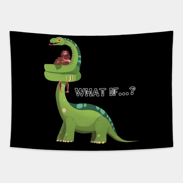 Long Neck Dinosaur Joke Tapestry by MordaxFurittus