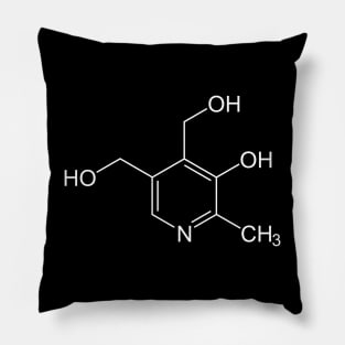 Vitamin B6 Pyridoxine C8H11NO3 Molecule Pillow