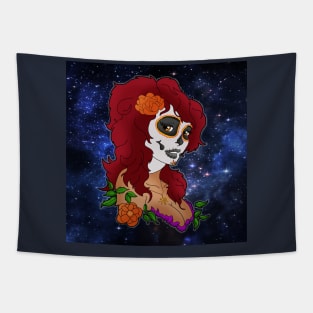 Day of the Dead Lady Tapestry