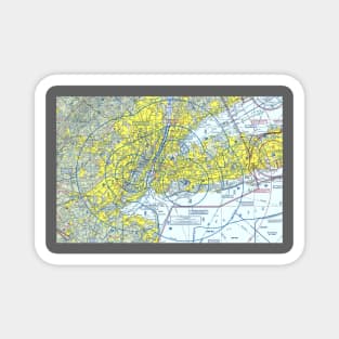 NYC Aviation Sectional Chart - NYC, JFK, LGA, EWR, TEB Magnet