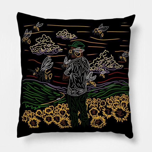 Tyler The Creator Flower Boy Pillow by Huxley Berg