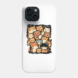 Happy Cats Faces - Funny Cats Phone Case