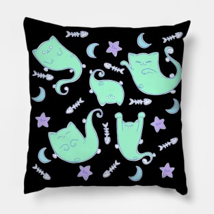 Purrrring Poltergeist Pillow