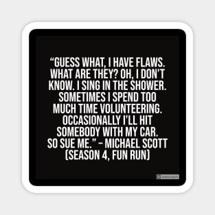 the office funny quote Magnet