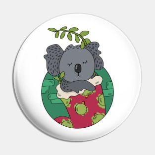 Kawaii Koala Boba Pin