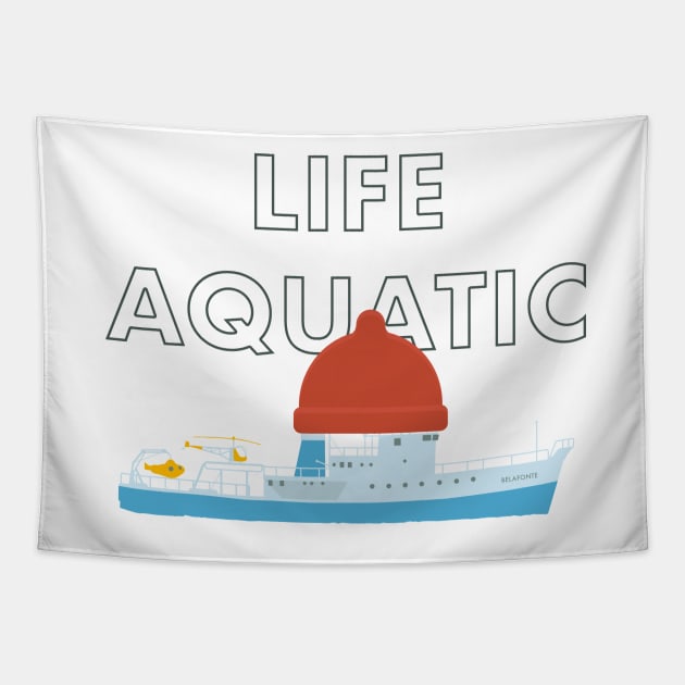 Life Aquatic with Steve Zissou Tapestry by chillstudio