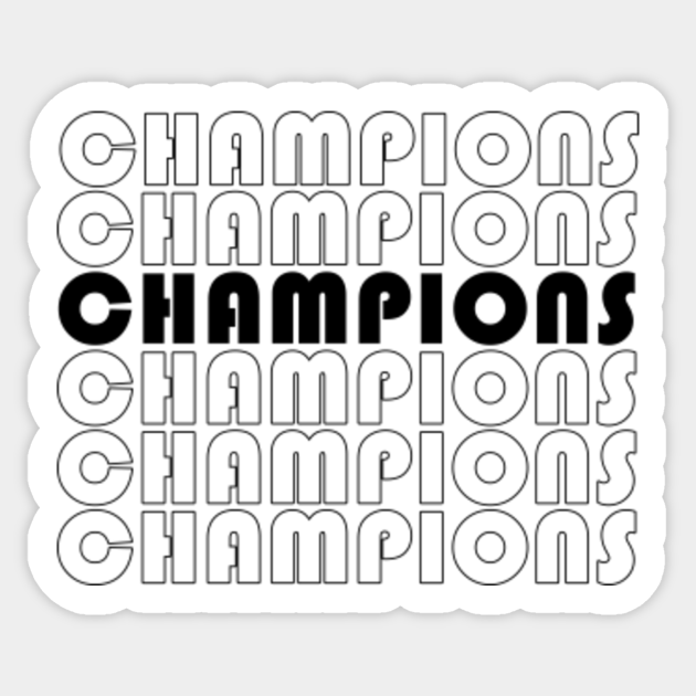 Football Champions Matching Sports Football Championship Swag - Football Champions - Sticker