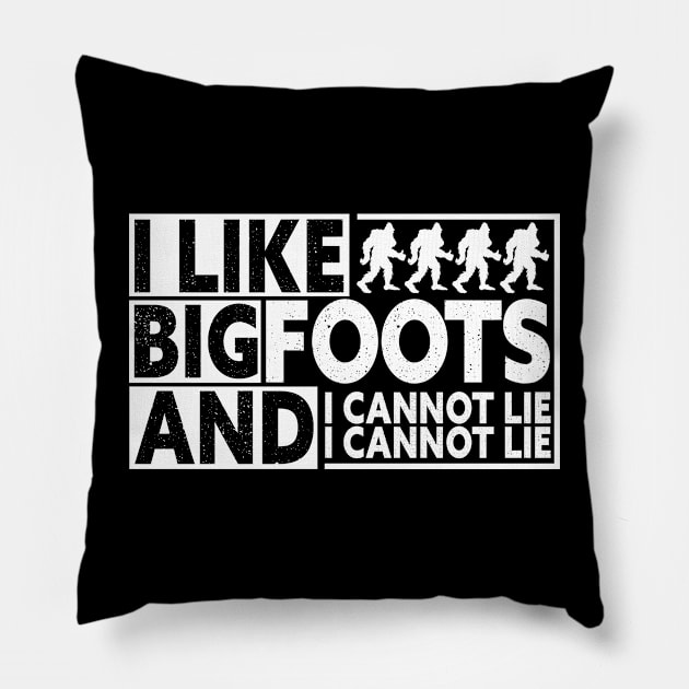 Bigfoot Believer Pillow by Tesszero