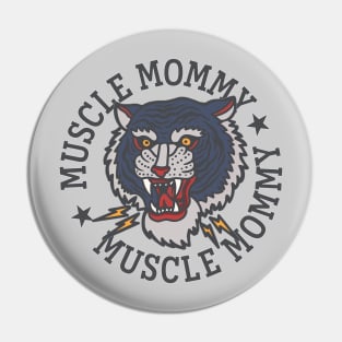 Muscle Mommy Tiger Lighting Bolts Pin