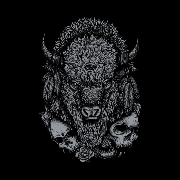 Wild Bison by Deniart