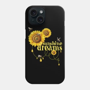 BEE ON A SUNFLOWER SUNSHINE DREAMS Phone Case