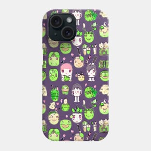 Funny Lettuce Alien Monsters - Created with AI Phone Case