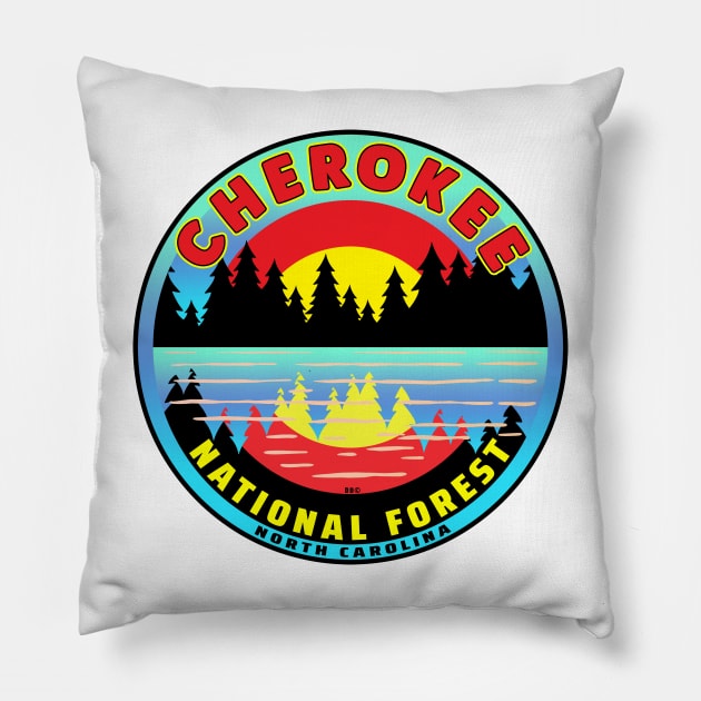 Cherokee National Forest North Carolina Park Tennessee Pillow by DD2019