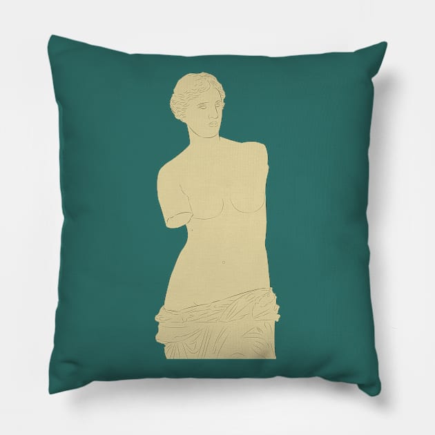 Aphrodite - Venus De Milo Pillow by LiLian-Kaff