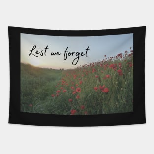 Lest We Forget Poppies Tapestry