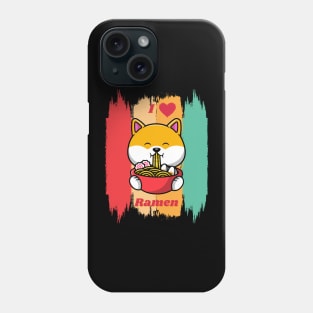 Dog Eating Ramen Phone Case