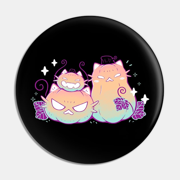 Pumpkin Cats Pin by xMorfina