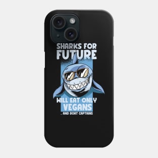 Funny Vegan Shark Lover Climate Activist Parody Phone Case