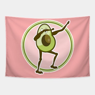 Avocado Dabbing Tapestry