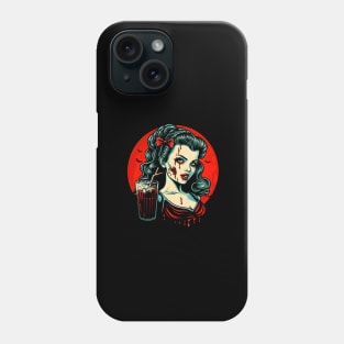 Vampire Pin-up lady No.1 Phone Case