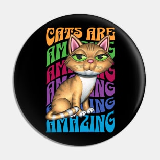 Cute Orange Tabby Cats art Amazing Pin