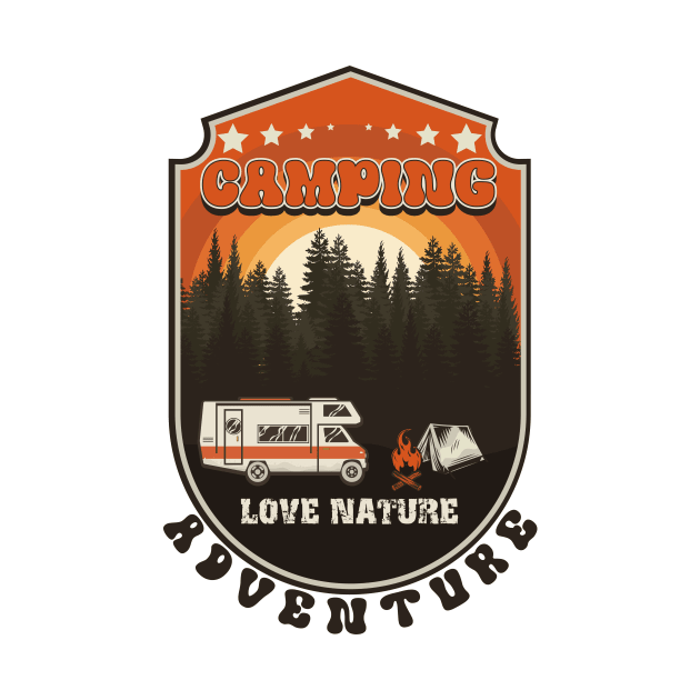 RV Camping vintage funny quote, funny retro RV camping by HomeCoquette