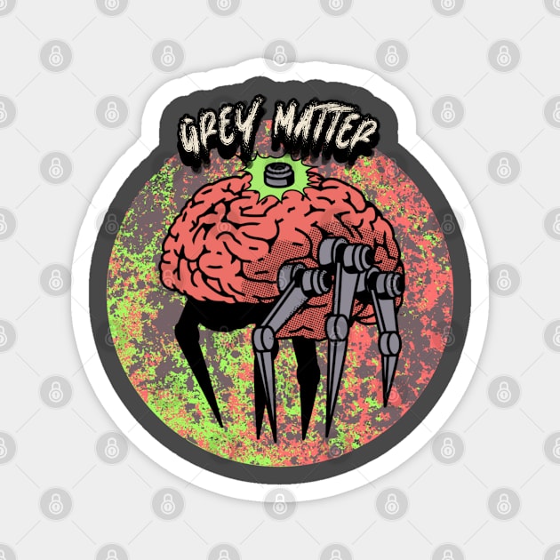 Grey Matter Graphic Magnet by CTJFDesigns