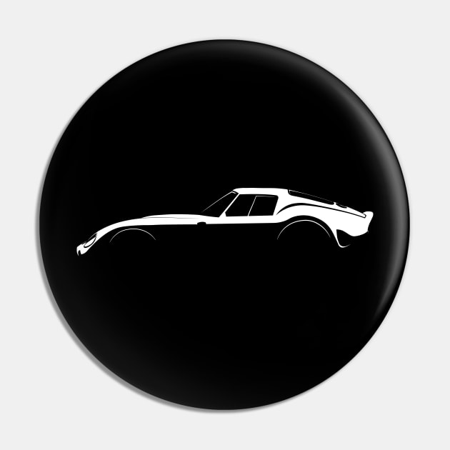 Ferrari 250 GTO Silhouette Pin by Car-Silhouettes