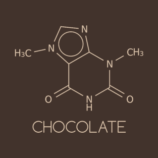 Theobromine Molecule - Chocolate T-Shirt