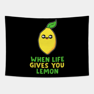 Cute Lemon Quote Tapestry