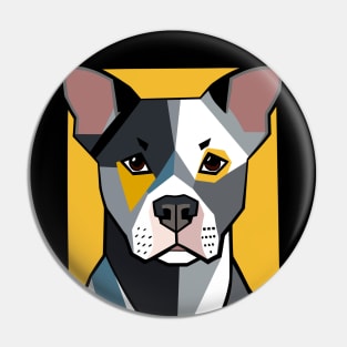 Portrait of Pitbull Pin