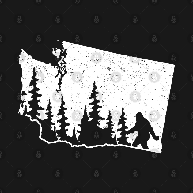 Washington Bigfoot State by Tesszero