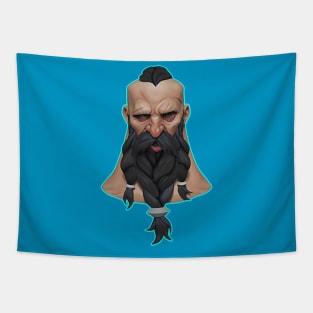 Stylized Viking Speedsculpt  Light Blue Tapestry