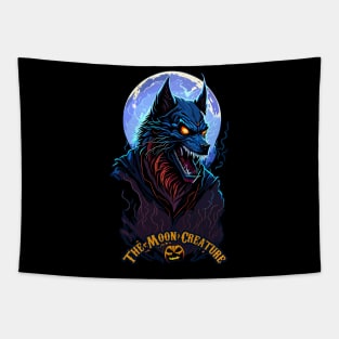 The Moon Creature in Halloween Tapestry