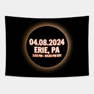 Pennsylvania Eria PA USA Total Solar Eclipse 2024 Tapestry