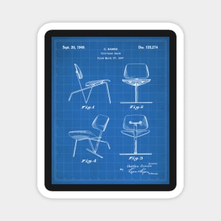 Eames Chair Patent - Designer Modern Design Art - Blueprint Magnet