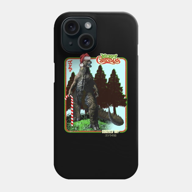 Godzilla christmas Phone Case by RAINYDROP